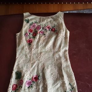 Gorgeous Lace and embroidered dress